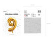 Picture of FOIL BALLOON NUMBER 9 GOLD 34 INCH